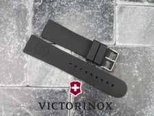 Victorinox Swiss Army Correa de Goma T Negro Maverick Diver Correa de Reloj 22mm 20mm R