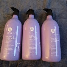 3 LUSETA CHAMPÚ BIOTINA Y COLÁGENO Fortalece el Espesamiento Cabello Fino y Seco Nuevo