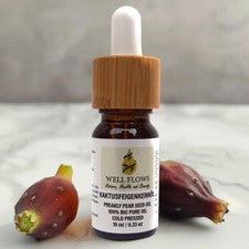 Aceite de semilla de higo cactus orgánico 10 ml - Aceite facial antiarrugas y cuidado de la piel - Well Flows