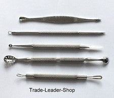 5x Cuidado Facial Set Comedones Extractores,Espinillas Removedor NATRA Alemán