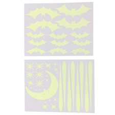 Pegatinas de pared luminosas calcomanías de pared de moda interruptor duradero decoración del hogar