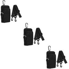 Bolso bandolera de nailon con cintura para teléfono de 3 piezas para hombres y mujeres