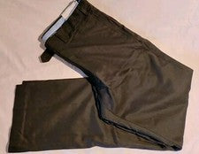 Hombres Tommy Hilfiger Gaines Nior Sólido Negro Poliéster Rayón Pantalones de Vestir 36x33 Nuevo