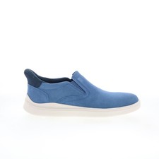 Rockport Tristens Para Hombres Azul Gamuza Sin Cordones Estilo de Vida Tenis Zapatos