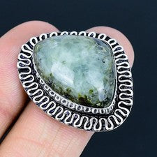 Anillo de joyería de plata esterlina 925 hecho a mano con piedras preciosas d...