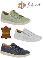 BOULEVARD DAMAS ENCAJE CREMALLERA CUERO ZAPATOS VERANO ZAPATOS ZAPATILLAS MUJER NUEVO INFORMAL