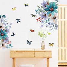 Pegatinas de pared flores hogar salón decoración fondo