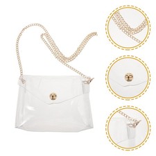 Bolso Bandolera Pequeño Transparente Elegante Transparente Cartera Bolso de Hombro para Mujer
