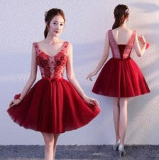 Vestido de novia para mujer espectáculo escenario vestido completo empalmado sin mangas falda hinchada nuevo