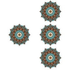 Calcomanías de pared extraíbles de 4 hojas para decoración del hogar