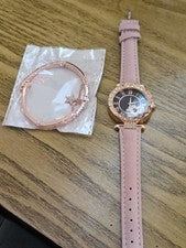 Juego de 2 relojes y pulsera rosa para mujer regalos