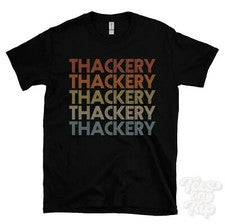 CAMISETA ESTILO RETRO REPETIDO HACKERY para hombre y mujer novedad genial nombre regalo