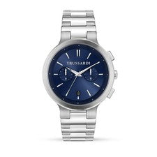 Trussardi Loud – Reloj Hombre Acero Azul Multifunción (R2453164004)