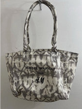Bolso de Hombro ISABEL MARANT Pour x H&M Shopper Blanco Crema Tie Dye Alo