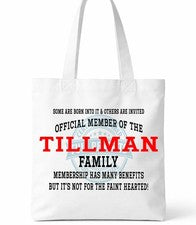Bolso de Mano Familia Tillman Clan Shopper Regalo Reunión Personalizado