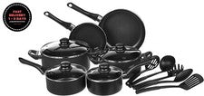 Juego de utensilios de cocina antiadherentes, ollas, sartenes y utensilios.Nuevo