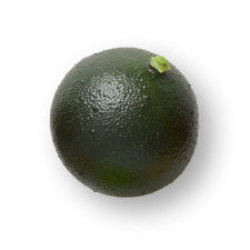 Fruta artificial 60 mm ""Cal verde"" paquete de frutas falsas para decoración del hogar x2
