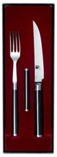 KAI Shun Damast Besteck Steakmesser + Gabelset DM-0907