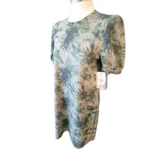 Vestido Verde y Rosa Nuevo con Etiquetas Camisa de Moda Estilo Midi Para Mujer Talla XXL JJ3080