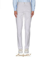 Pantalón Hombre Malo Blanco Algodón Italia Talla US 40 EU 56