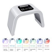 Máquina de cuidado facial antienvejecimiento rejuvenecimiento rejuvenecimiento de la piel con luz LED de 7 colores