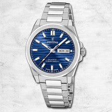 Festina Reloj de Hombre Hecho en Suiza Pulsera Acero Inoxidable Plata UF20073/3
