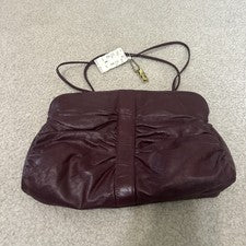 De colección Nuevo con Etiquetas Bolso sin asas Letisse Cuero Borgoña Rojo Bolso con bisagras Cartera Bolso de mano