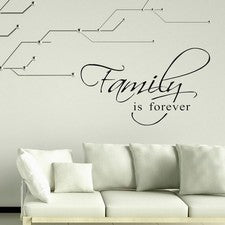 Calcomanía de pared para decoración del hogar inspiradora letras cita calcomanía familiar