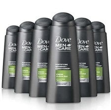 Champú y acondicionador 2 en 1 Dove, cuidado diario del cabello para hombres, hidratación fresca