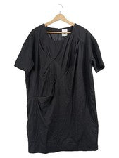 Vestido Black Swan T. 42 negro elegante plisado