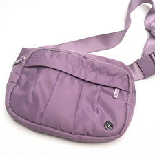 NUEVO SIN ETIQUETAS GAIAM Cartera Mujer’s Bolso Cintura Riñonera Lavanda Correa Ajustable