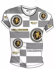 Camiseta Bucheli para hombre, estilo italiano, algodón, ajuste ceñido, elástica L... A13.A