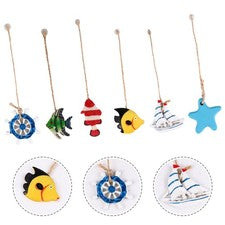 6 piezas colgantes accesorios junto al mar niños pequeños decoración del hogar moda