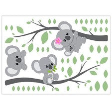 Adhesivo de pared de dibujos animados con patrón de animales accesorios decorativos para el hogar