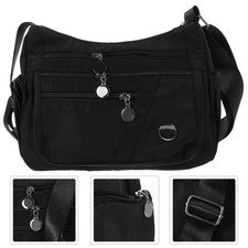 Bolso bandolera de nailon multicapa de 1 pieza Bolso de almacenamiento de un solo hombro