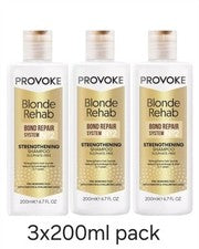 Champú fortalecedor Provoke Blonde Rehab Bond Repair System N0’2 3x200 ml 3x200 ml