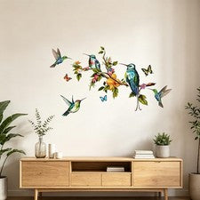 Pegatinas de pared de vinilo mariposa con silueta de rama para uso en decoración del hogar