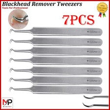 Pinzas curvas removedor de espinillas extractor de espinillas herramienta para manchas de acné 7 un.