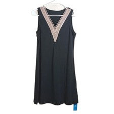 Mini Vestido CUPSHE Bordado Para Mujer’s S Negro Dorado Informal Romántico Boho Chic Nuevo