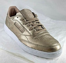 Zapatos mujer Reebok CLUB C 85 MELTED METAL dorado/blanco