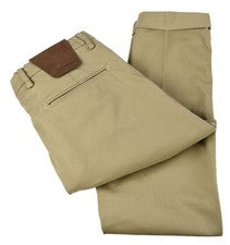 Pantalón Chino B SETTECENTO Tostado B700 Calce Ajustado Algodón Elastizado Frente Plano 31 Italia Nuevo con Etiquetas