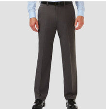 Pantalón Haggar Para Hombre Cool 18 Pro Brezo Sólido Frente Plano Ajuste Clásico, 32X32, Nuevo con Etiquetas