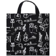 Bolso de Música Bolso de Mano con Asas Bolso de Tela Reutilizable Bolso de Hombro Mujeres Compras