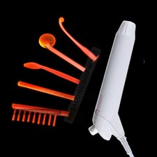 Máquina de alta frecuencia y 5 electrodos varita de vidrio rayo naranja acné cuidado facial