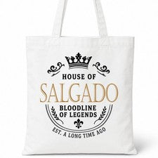 Bolso de Mano House Of SALGADO Nombre Familiar Blanco Regalo de Cumpleaños