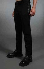 Chicos Estilo Cremallera Bolsillos Pantalones Rectos Pantalón Para Hombre Formal Uniforme Escolar Informal