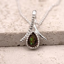 Collar colgante de plata esterlina 925 lágrima topacio místico piedras preciosas damas