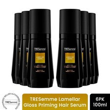 Suero capilar TRESemme brillo laminar cebado brillo impulso para el cuidado del cabello 100 ml, paquete de 6