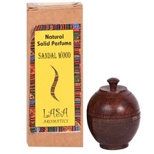 Sandalia Lasa Perfume Natural Sólido Fragancia Para Cuerpo Larga Duración En Tarro De Madera