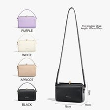Bolso Bandolera MOSSDOOM para Mujer Bolso Bexley Simple Nicho Moda Cuero PU